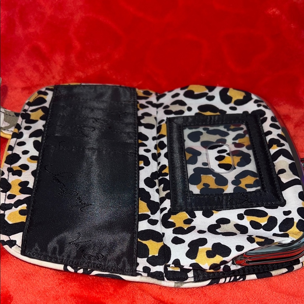 Vera Bradley Yellow and Black Floral Wallet - Picture 8 of 12